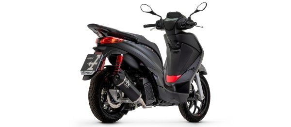 Scooter Urban aluminium Dark silencer with Dark end cap, Endcap Black Steel, ECE Homologated, Included DB-Killer - Webike Thailand