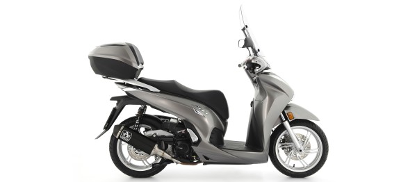 Scooter Urban aluminium Dark silencer with Dark end cap, Endcap Black Steel, ECE Homologated, Included DB-Killer - Webike Thailand