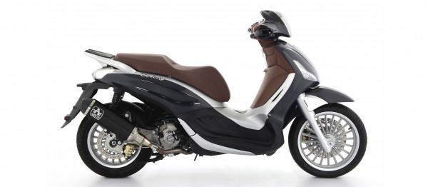 Scooter Urban aluminium Dark silencer with Dark end cap, Endcap Black Steel, ECE Homologated, Included DB-Killer - Webike Thailand