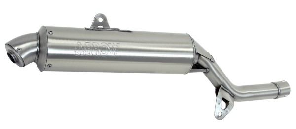 HOMOLOGATED STAINLESS STEEL PARIS DAKAR EXHAUST FOR ORIGINAL COLLECTOR - Webike Thailand