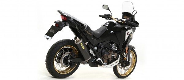 Exhaust Muffler Silencer Arrow Maxi Race-Tech Dark Aluminum End Cap Stainless Steel Ece Euro4 Approved - Webike Thailand