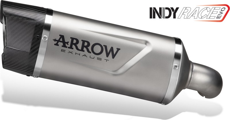 Indy Race EVO aluminium "Dark" silencer with carby end cap - Webike Thailand