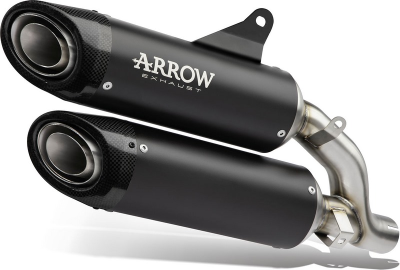 Round-Sil titanium racing silencers right & left with carby end cap - Webike Thailand