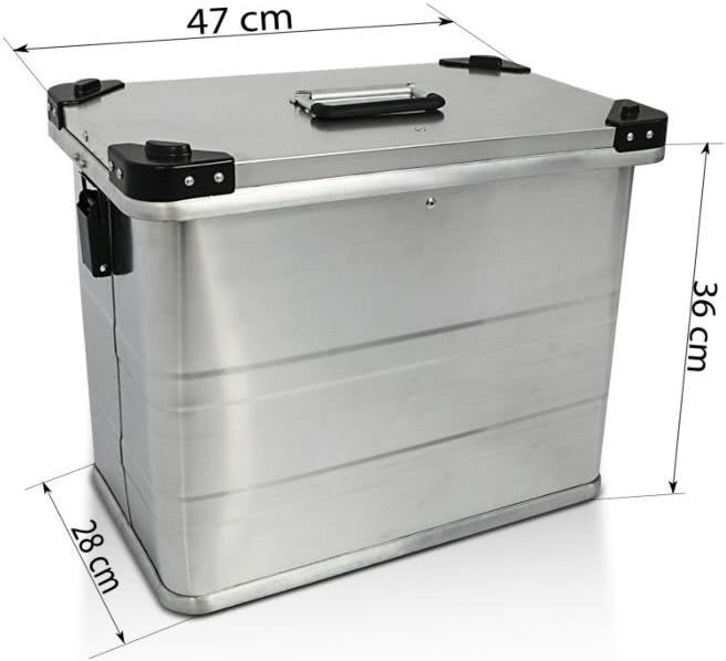 Bagtecs / バッグテック Aluminium Side cases Bagtecs / バッグテック 2 x 45l + Mounting kit for 18mm luggage carriers | 984285-0