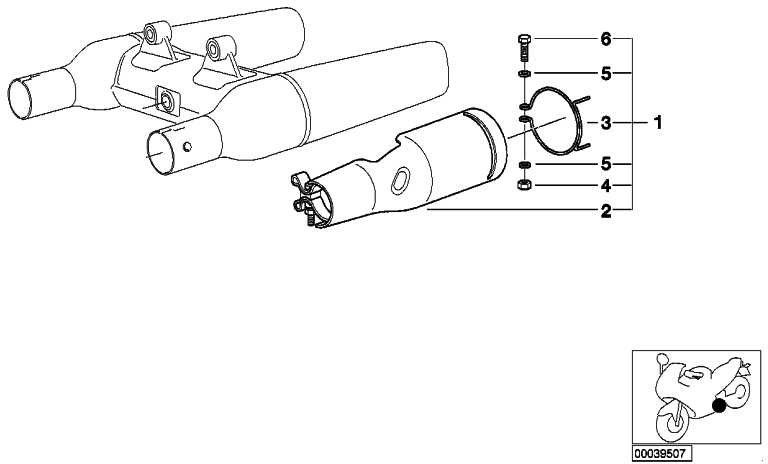 BMW純正シリンダースクリューM 6x20（07119900884）| 07119900884