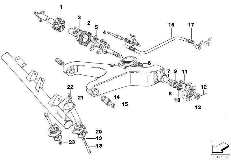 BMW本物の6つのCanter M8X18-8.8-ZNS3 5シリーズX3 X1（07119904146）| 07119904146