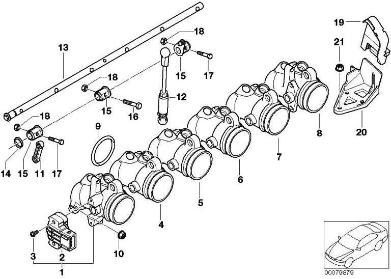 BMW Genoine Six Canter M5X25-10.9-ZNS3 3シリーズ6シリーズZ4（07119904498）| 07119904498