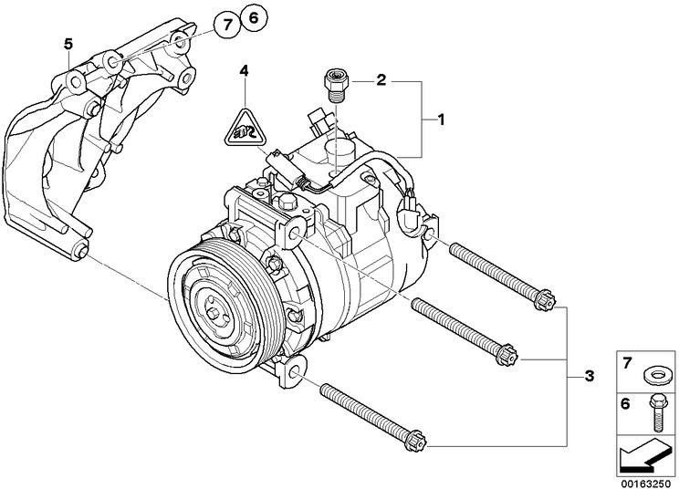 BMW純正6つのカンターとフランジM8X40-8.8-ZNS3（07119905067）| 07119905067