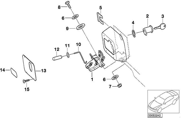 BMW純正6つのCanter M5X16-U1-8.8-Z（07119905215）| 07119905215