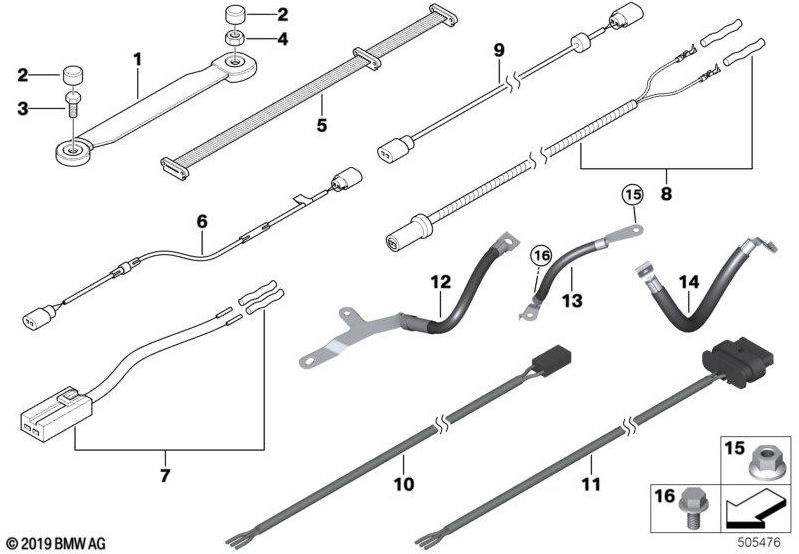 BMW純正6癌M5x7 U1-8.8 Znniv SI（07119905267）| 07119905267