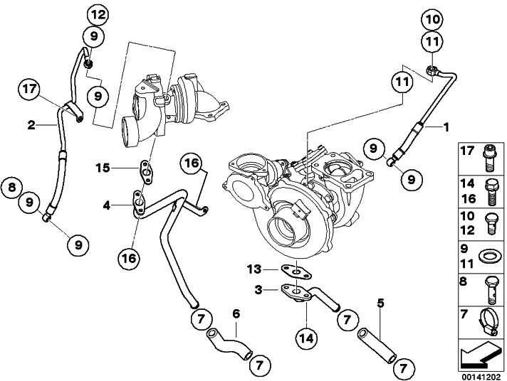 BMW本物の6つのCanter M6x14-Znniv Si 1シリーズ5シリーズx1 x5 x5 x5（07119905964）| 07119905964
