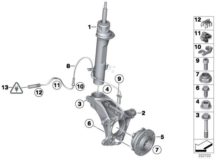 BMW純正シックスカンタンフランジM12x1.5x30-10.9（07119906109）| 07119906109