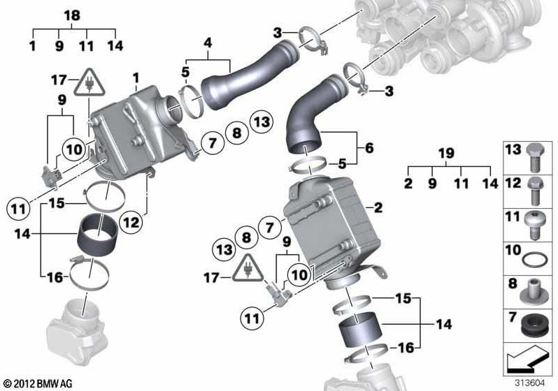 BMW純正ネジM6X10-8.8-ZNS3（07119906391）| 07119906391