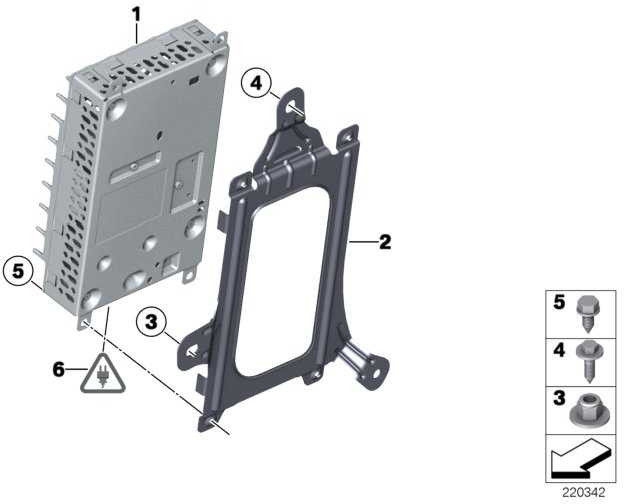 BMW本物のシートメタルスクリューST4.8x9.5 MINI（07119907344）| 07119907344