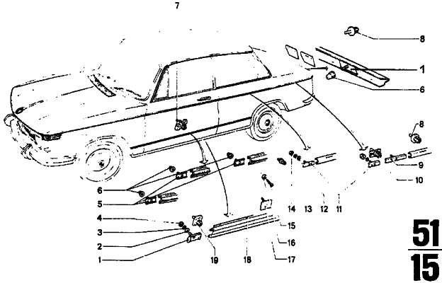 BMW本物のFederring B3 7シリーズ5シリーズ（07119933017）| 07119933017