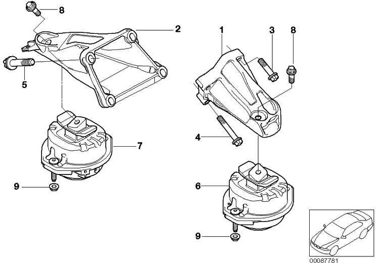 BMW純正ネジAussentorx M10x40-Z1-10.9 1シリーズ4シリーズ5シリーズ7シリーズX1 X3 X6 Z4 MINI（07129903976）| 07129903976