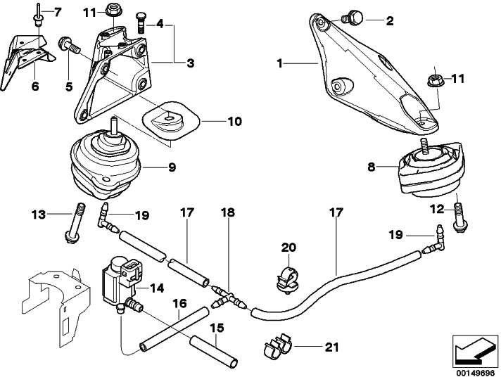 BMW純正ASAネジM8X55-U1 X6 7シリーズK71 X5 5シリーズ（07129905831）| 07129905831