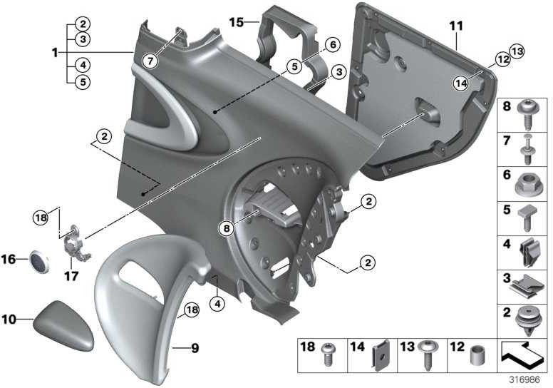 BMW純正ネジTS4x10mmミニ7シリーズ（07129907533）| 07129907533