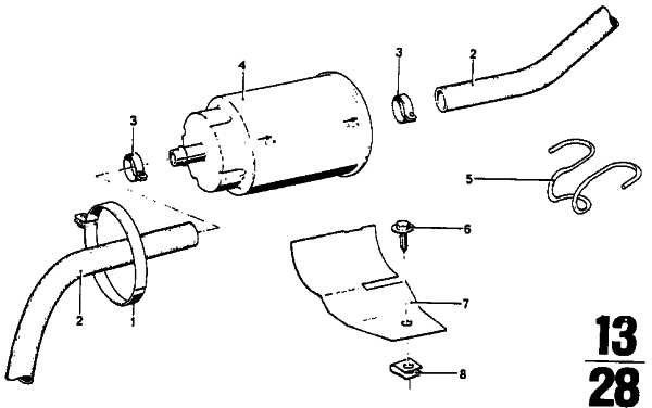 BMW純正ホースクランプL = 47-54mm 3シリーズ7シリーズ8シリーズM1 Z4 Z8（07129952121）| 07129952121