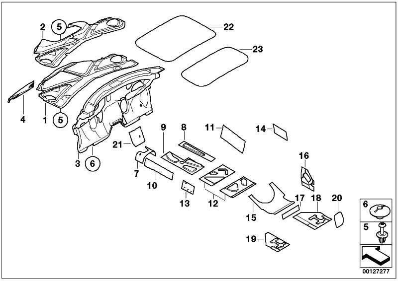 BMW本物の固定要素Mini（07130766384）| 07130766384