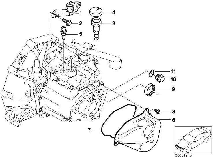 BMW本物の6つのがんとフランジM8x30 Mini（07130782608）| 07130782608
