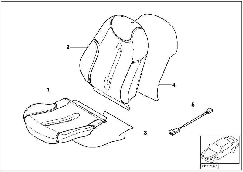 BMW本物のVLIES SEAT MINI（07131485566）| 07131485566
