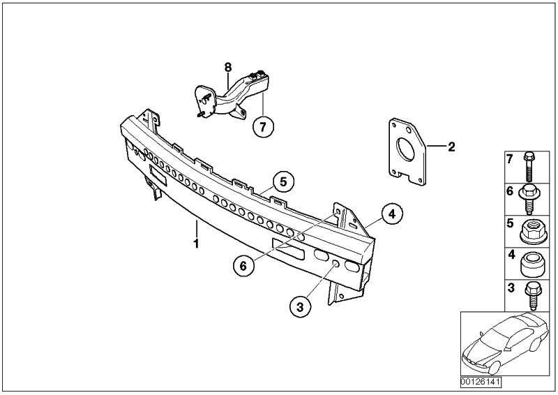 BMW純正6つのカンターとフランジM8 x 30ミニ（07146986086）| 07146986086