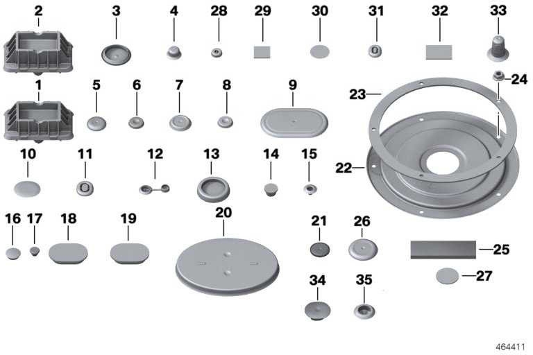BMW純正スタッフェンd = 40mm 1シリーズ4シリーズx3 x4（07147255351）| 07147255351