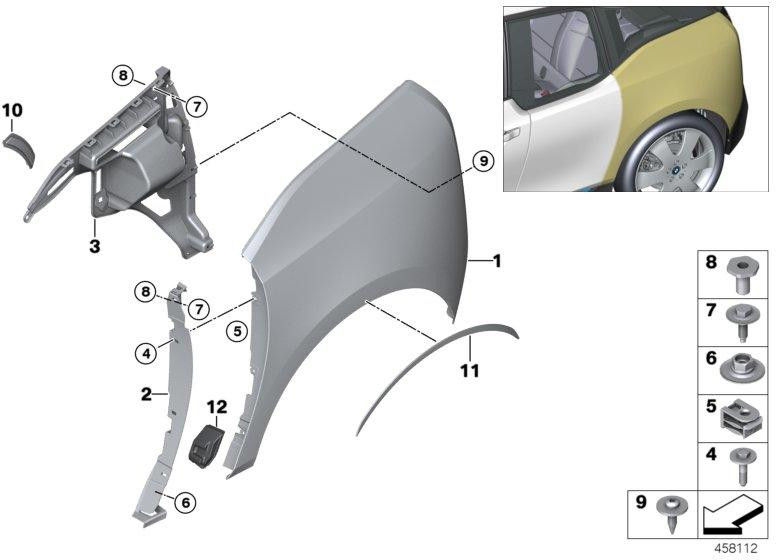 BMW純正ネジ熱可塑性プラスチック（07147371720）| 07147371720