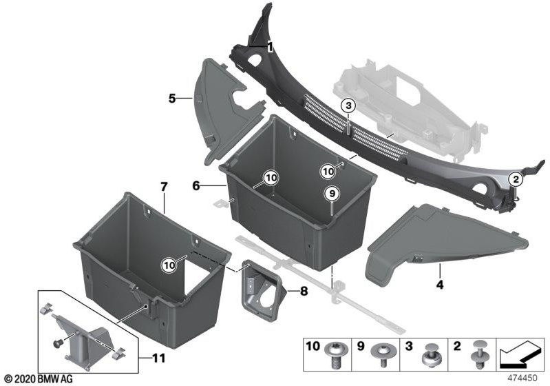 BMW純正kombi linse screw isa m6x22（07147390727）| 07147390727