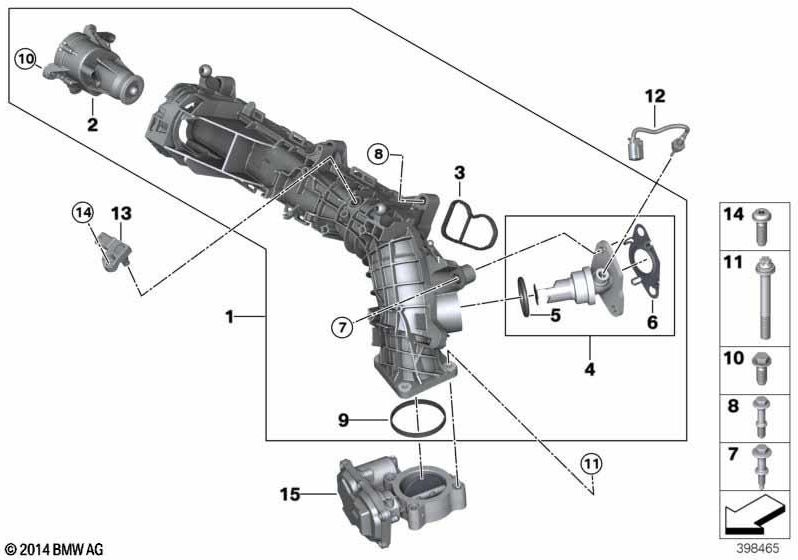 BMW純正固定要素M6x40（07148490194）| 07148490194