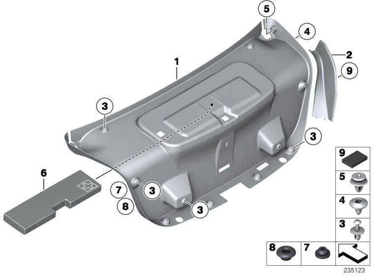 BMW本物のSpreizniet 3シリーズ5シリーズ（07149193301）| 07149193301