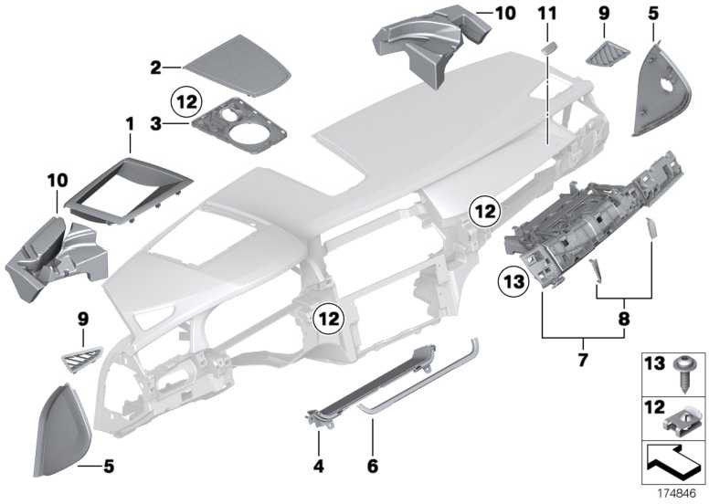 BMW Genoine C-Clip Plastic Nut 1シリーズ4シリーズ5シリーズ7シリーズX5 X6 MINI（07149200938）| 07149200938