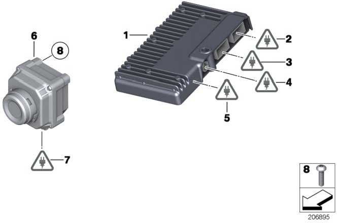 BMW純正レンズスクリューセルフタッピング5シリーズ7シリーズx5 x6（07149241365）| 07149241365