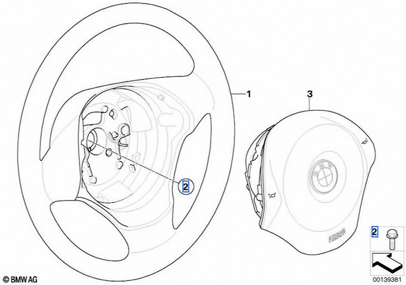 BMW純正トルクススクリューマイクロタンドリングM14x1.5x25 ZNS3（07149890645）| 07149890645