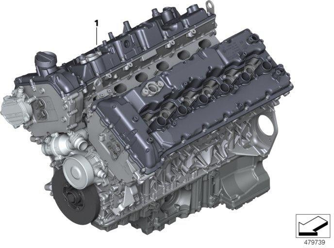 BMW本物のエンジンN74B66B（11002447380）| 11002447380