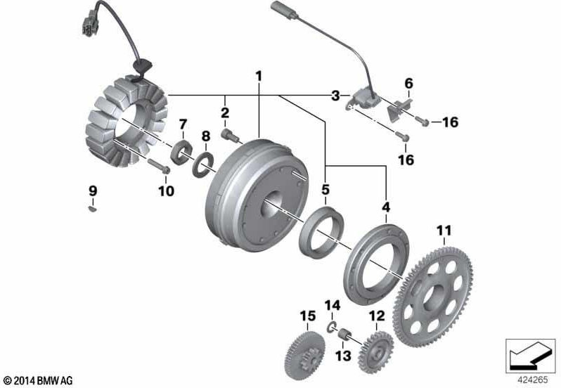 BMW純正シリンダースクリューM8x16-12.9-mk（11118537773）| 11118537773
