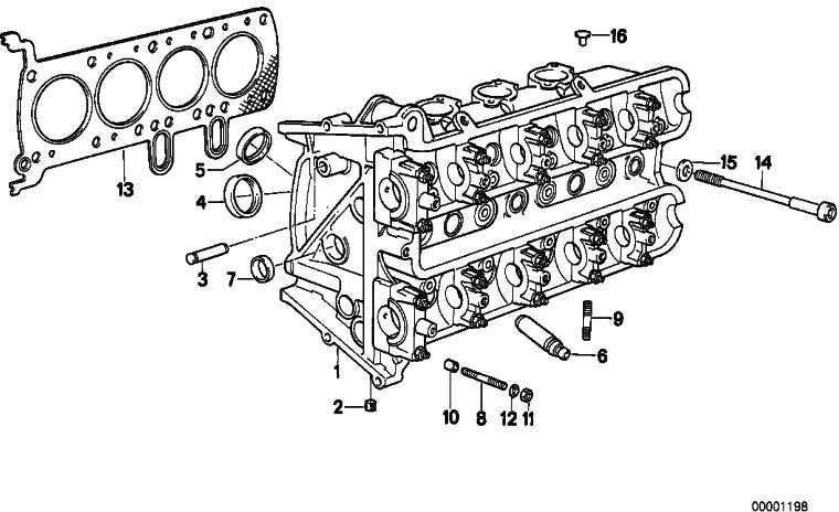BMW本物のシリンダーヘッドガスケット1.29mm（11121464460）| 11121464460
