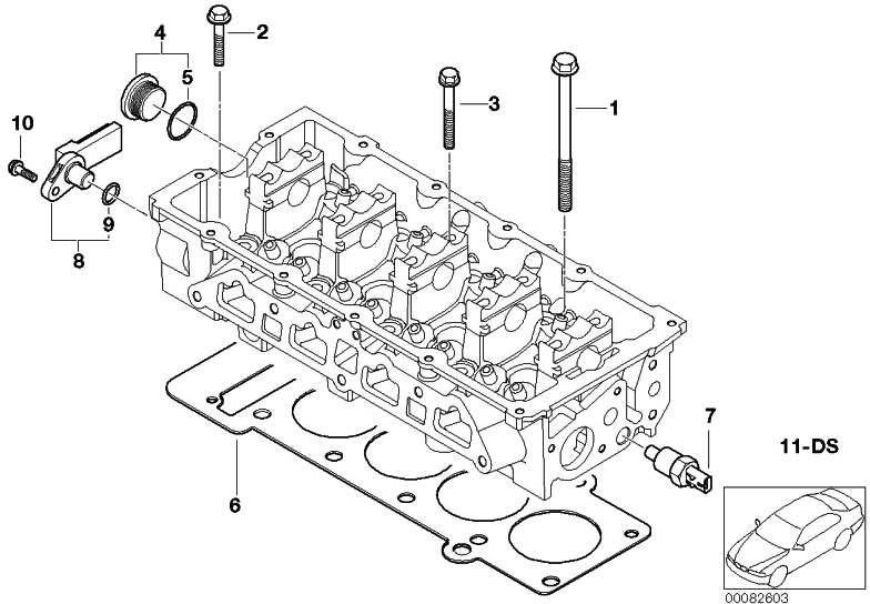 BMW本物のシリンダーヘッドガスケットアスベスト-Free 0.95mm（+0.3）Mini（11127508544）| 11127508544