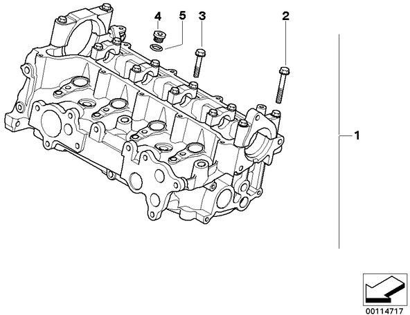 BMW本物のシリンダーヘッド（11127790946）| 11127790946