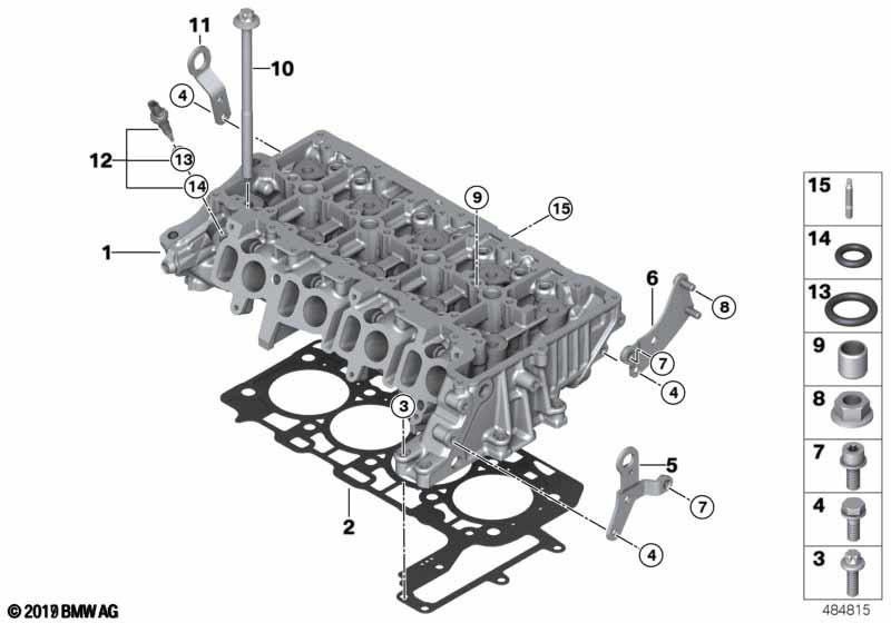 BMW本物のシリンダーヘッド（11128580263）| 11128580263