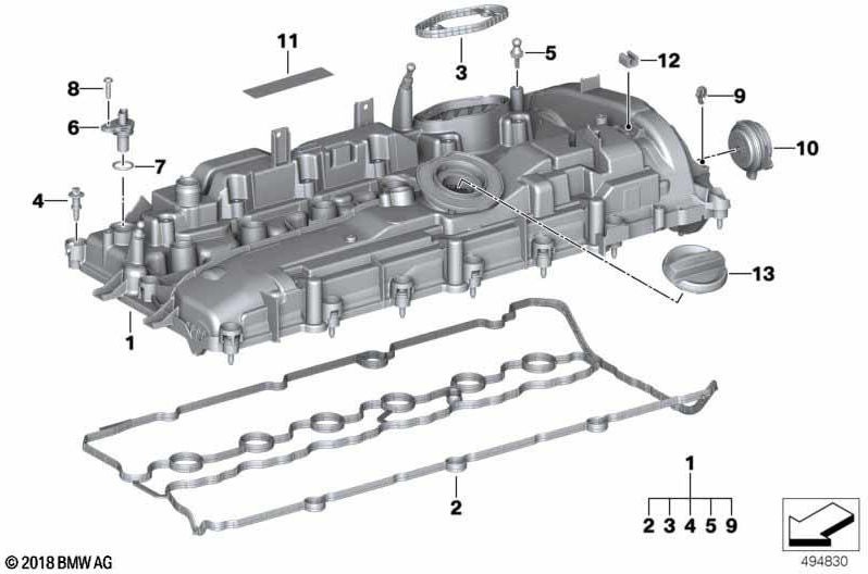 BMW純正シーリングセットシリンダーヘッドフード（11129894803）| 11129894803