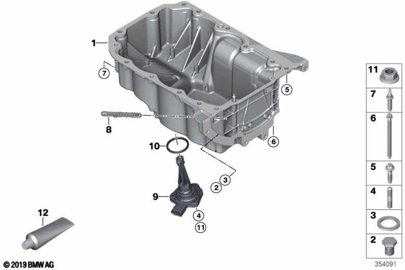 BMW本物のオイルパン（11137643521）| 11137643521
