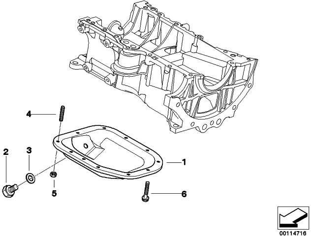BMW本物のオイルパンミニ（11137790958）| 11137790958
