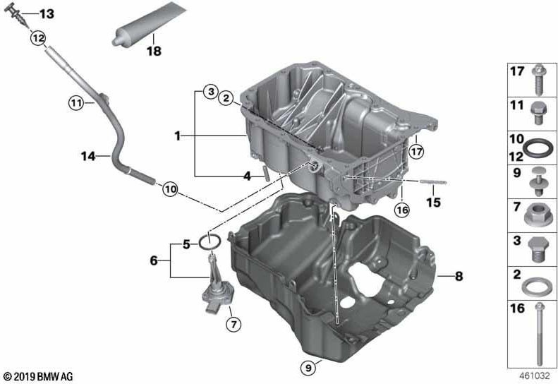 BMW本物のオイルパン（11138513657）| 11138513657