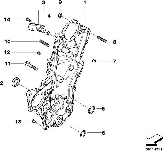 BMW本物のwellendichtring（11147790962）| 11147790962