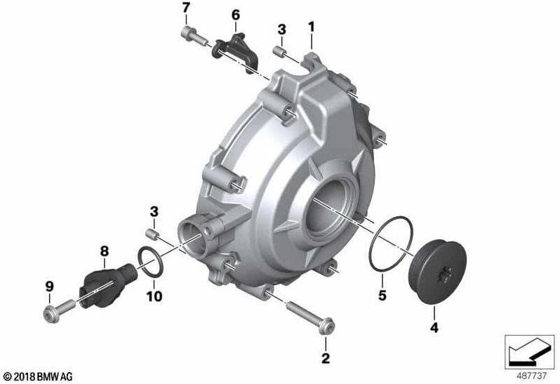 BMW本物の発電機の蓋（11148404145）| 11148404145