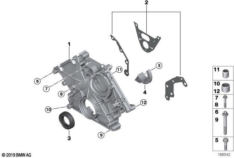 BMW純正Kettenkastendeckel以下（11148483795）| 11148483795