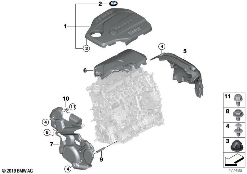 BMW本物のアコースティックフォーム（11148490413）| 11148490413