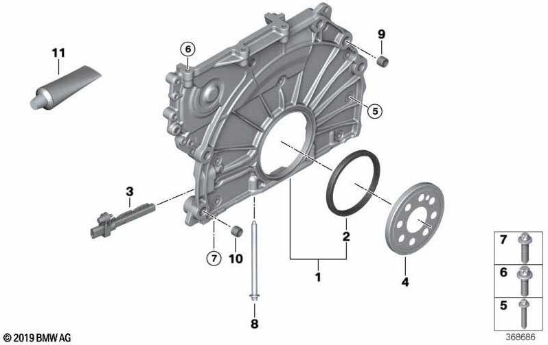 BMW本物のwellendichtring 90x104x9mm（11148664904）| 11148664904